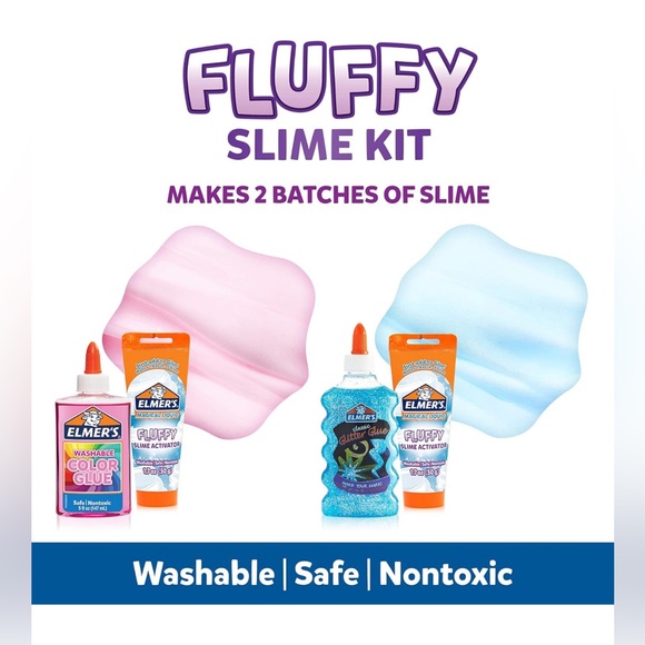 NIB Elmer’s Fluffy Slime Kit - Picture 3 of 8
